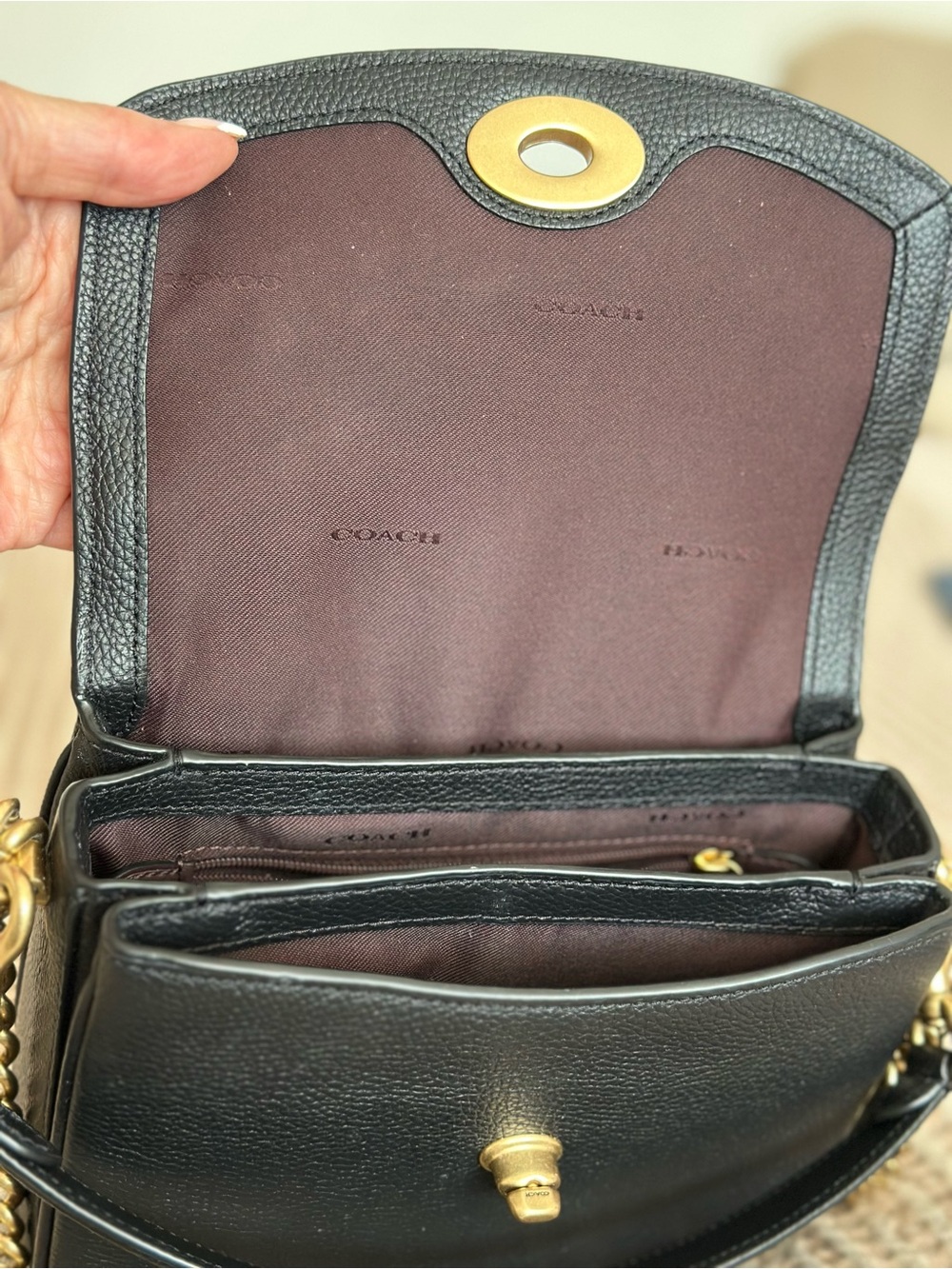 Coach handbag pebbled leather - Picture 7 of 14